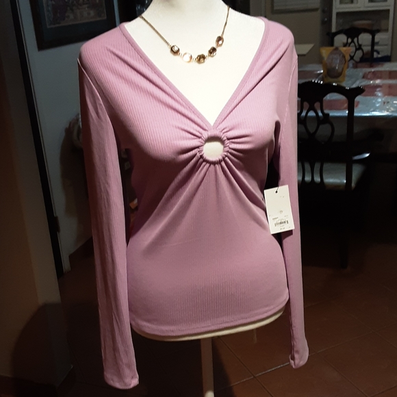 INTEMPO Purple spandex top - Picture 4 of 7